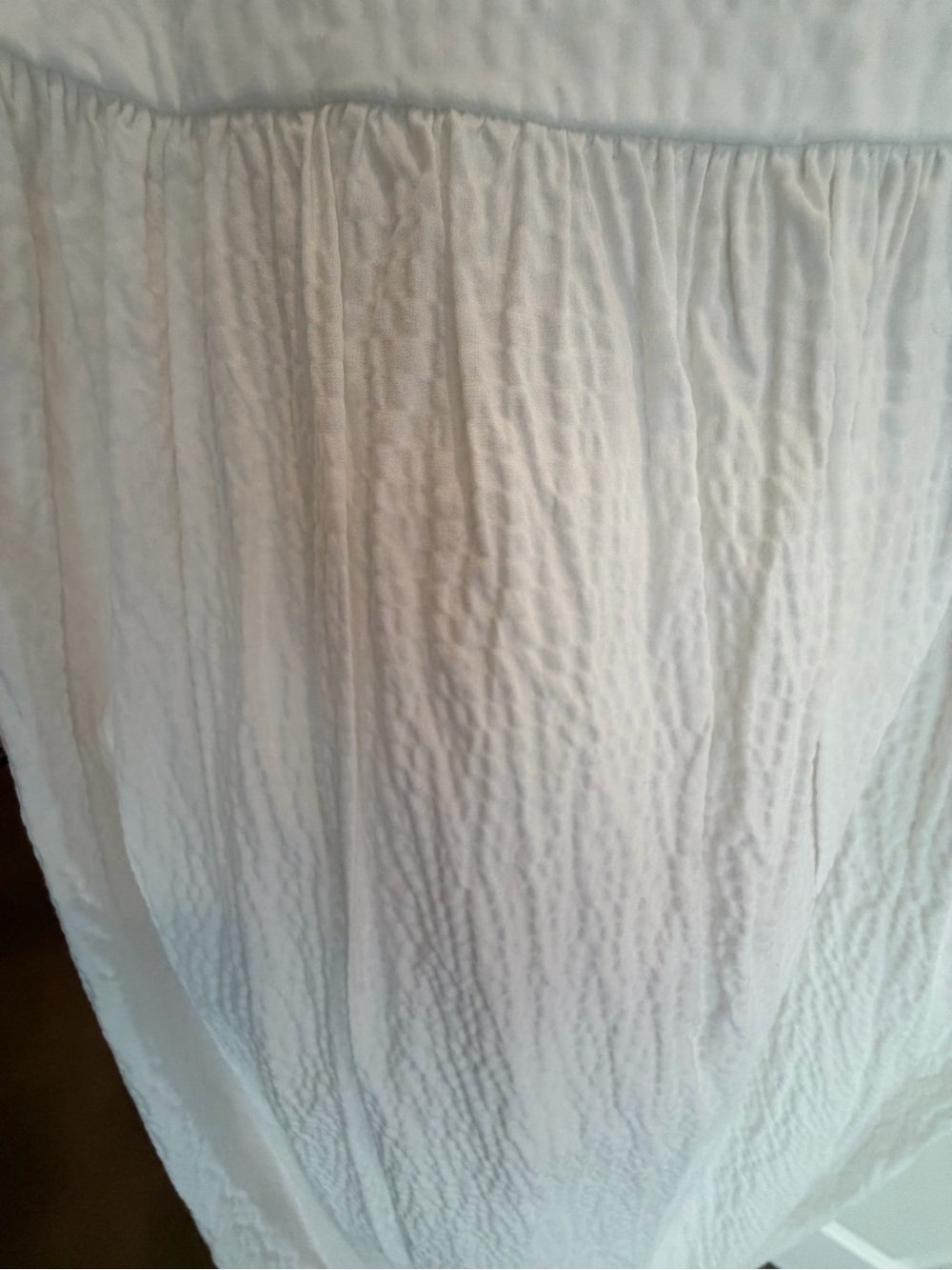 White V-Neck Spaghetti Strap Maxi Dress, Size M - Picture 5 of 5